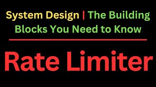 Rate L﻿imiter  System Design  The Building Blocks You Need to Know [upl. by Agripina]