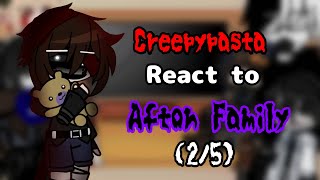 💠 Creepypasta React to Afton Family  25  Evan Afton 💠 [upl. by Dera]