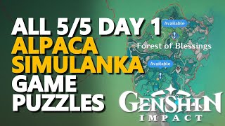 All Alpaca Simulanka Puzzles Genshin Impact [upl. by Reinhardt]