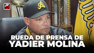 Yadier Molina Rueda de prensa de presentación  The Postdom [upl. by Aliab]