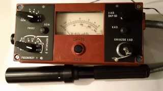 Rentgenoradiometr DP75  Polish military Geiger counter DP75 [upl. by Nuahsal503]