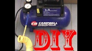 Campbell Hausfeld 100 2 gal air compressor repair [upl. by Almire]