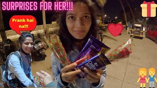 Baar Baar Surprise Gifts Diya oncloudvlogs7457 ko Her Reaction Must Watch cute girl reaction [upl. by Kile275]