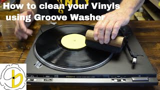 How to clean your Vinyls using Groove Washer [upl. by Annauqahs]