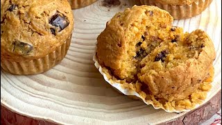 Muffin alla zucca con gocce di cioccolato [upl. by Jesh932]