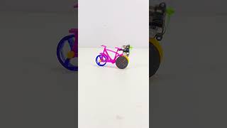 Cycle Powered by DC Motor  How To Make a Cycle with DC motorMaking Mini Cycle with DC motor Cycle [upl. by Neliac]