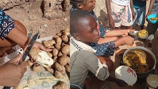 Potatoes Cooking And Eating in Village  How we Cook Potatoes in Our village  Village Cooking [upl. by Atekahs989]