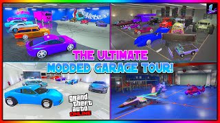 THE BEST GTA 5 MODDED GARAGE SHOWCASE ULTIMATE MODDED CAR TOUR OVER 1000 MODDED VEHICLES [upl. by Paxton]