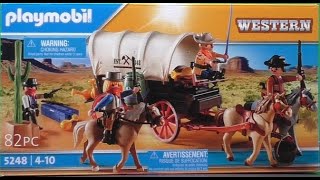 Playmobil Westernkutsche Planwagen mit Überfall 5248 [upl. by Richarda]