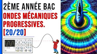 Les ondes mécaniques progressives 2ème année bac Cours complet [upl. by Aicatsue]