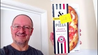 Crosta amp Mollica Salami amp Mozzarella Mini Pizza  Food Review [upl. by Dworman892]