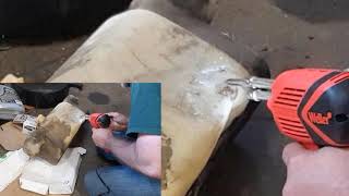 Best way to repair plastic fuel tanks DIY [upl. by Frissell644]