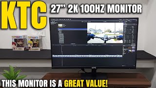 This Monitor Is MUCH BETTER Than I Expected  KTC 27” 2K 100hz Monitor Review H27T27 [upl. by Sparke]