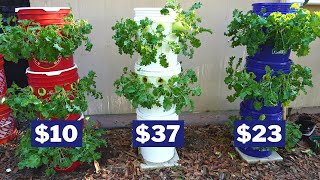 10 Hydroponic Tower Garden Cheap amp Easy [upl. by Sarchet]