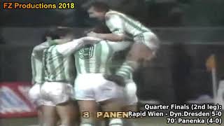 19841985 Cup Winners Cup Rapid Wien All Goals Road to the Final [upl. by Htnicayh268]