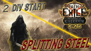 1080 mil DPS Splitting Steel Slayer  Splitting The Atlas  Path of Exile 325 [upl. by Eecrad999]