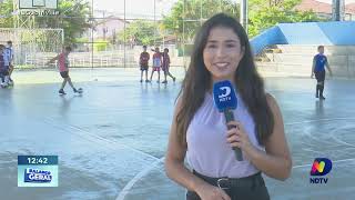 Iniciativa gratuita no Aventureiro dança e futsal para crianças e adolescentes [upl. by Anahsat361]