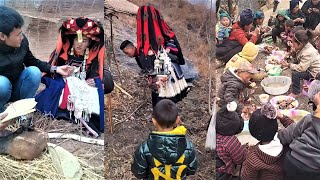 Chinese Cliff Village Wedding Ceremony  Life in Rural China [upl. by Saum]