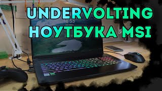 Undervolting ноутбука MSI GF75 настройка BIOS [upl. by Anekam458]