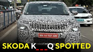 Skoda Sub4m SUV Spotted Again  ANX [upl. by Issac]