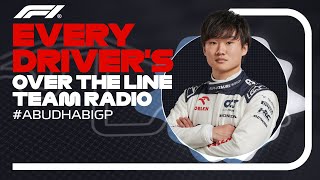 Every Drivers Radio At The End Of Their Race  2023 Abu Dhabi Grand Prix [upl. by Bradleigh]