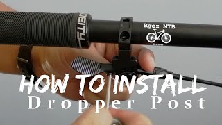 How to Install Dropper Post  PNW Components Ridge  OneUp Lever  Deity Circuit Clamp [upl. by Tnahsin]