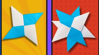 How to Make Ninja Star Paper Easy Transforming  Origami [upl. by Eimme276]