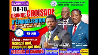 J1 GRANDE CROISADE DEVANGELISATION  AD KPOGAN BAME EVG NOUMONVI DODJI PAUL [upl. by Neibaf]