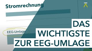 Die EEGUmlage Zuständigkeiten und Erhebung [upl. by Curry]