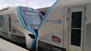 Découvrez les RER NG et Z50000 à NanterreLaFolie sur la Ligne E [upl. by Gaylord]