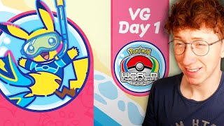 Patterrz Reacts to Pokemon World Championships Day 1 [upl. by Mayyahk]