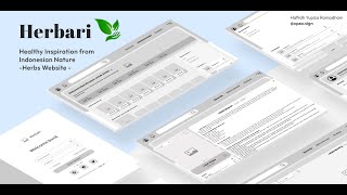 LowFi Wireframe  2218018  Hafiidh Yupiza Ramadhani  Website Tanaman Herbal Herbari [upl. by Oiram]