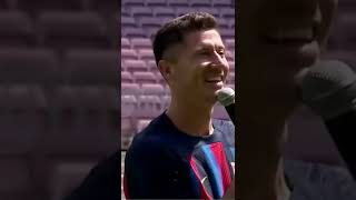 LEWANDOWSKI HABLÓ CATALÁN y ENLOQUECIÓ EL CAMP NOU  shorts [upl. by Sansone]