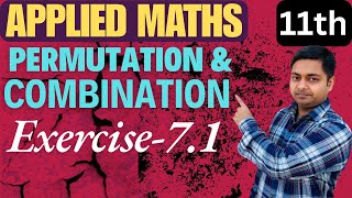 Permutation amp Combination  Ex71  Applied Math Ml Agarwal Class11th sushantclasses6634 [upl. by Ahsiyk623]