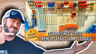 DIY French Cleat Clamp Rack  Welcome to A Closer Glimpse [upl. by Kcerred]