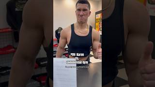 POV Karen vs Commercial Gym trendingshorts humor gym fitness comedy workout karen skit [upl. by Witherspoon321]