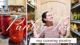 Homestead Canning Pantry TourSummer Canning and Food Storage [upl. by Acacia]