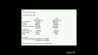 IRRELEVANCE OF PAYMENT OF DIVIDENDS [upl. by Roanna]