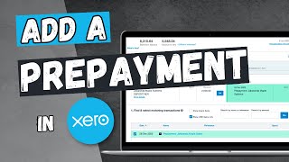 Record a Prepayment from a Customer in Xero [upl. by Jaela]