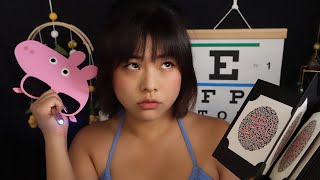 ASMR  Oversharing Intern Gives You a SUPER CHAOTIC Vision Test [upl. by Bunch145]