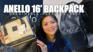 Universal Backpack 16inch capacity Unboxing and review Anello backpack bag puleather [upl. by Sirtimid907]