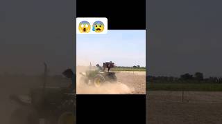 Over confidence song nishu deswal John Deere tractor stunt accsident very sed☹️ videoyoutubeshorts [upl. by Anelra182]