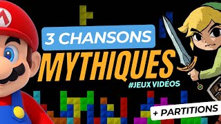 JEUX VIDEOS et PIANO  3 morceaux faciles et MYTHIQUES supermariobros zelda tetris [upl. by Torp]