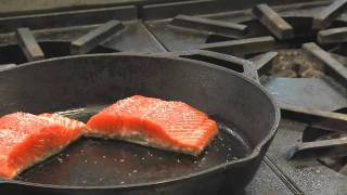 Alaska Copper River Sockeye Salmon Cooking Demonstration  Market District [upl. by Tatman]