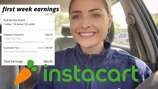 Making Money as an Instacart Shopper My First Week Earnings [upl. by Kaltman]