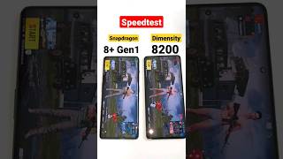 Snapdragon 8Gen1 vs Dimensity 8200 Speedtest🔥🔥🔥 [upl. by Resor]