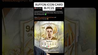 Buffon Icon Card In FC25 Confirmed [upl. by Gussie]