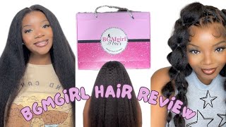 BGMgirl Kinky Straight Hair Review [upl. by Lottie]