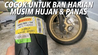 PASANG BAN PIRELLI DIABLO ROSSO SPORT 1008014 [upl. by Alta]