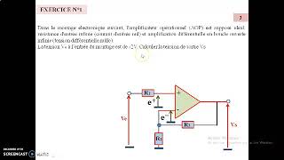 Exercices amplificateurs opérationnels [upl. by Ahsi582]